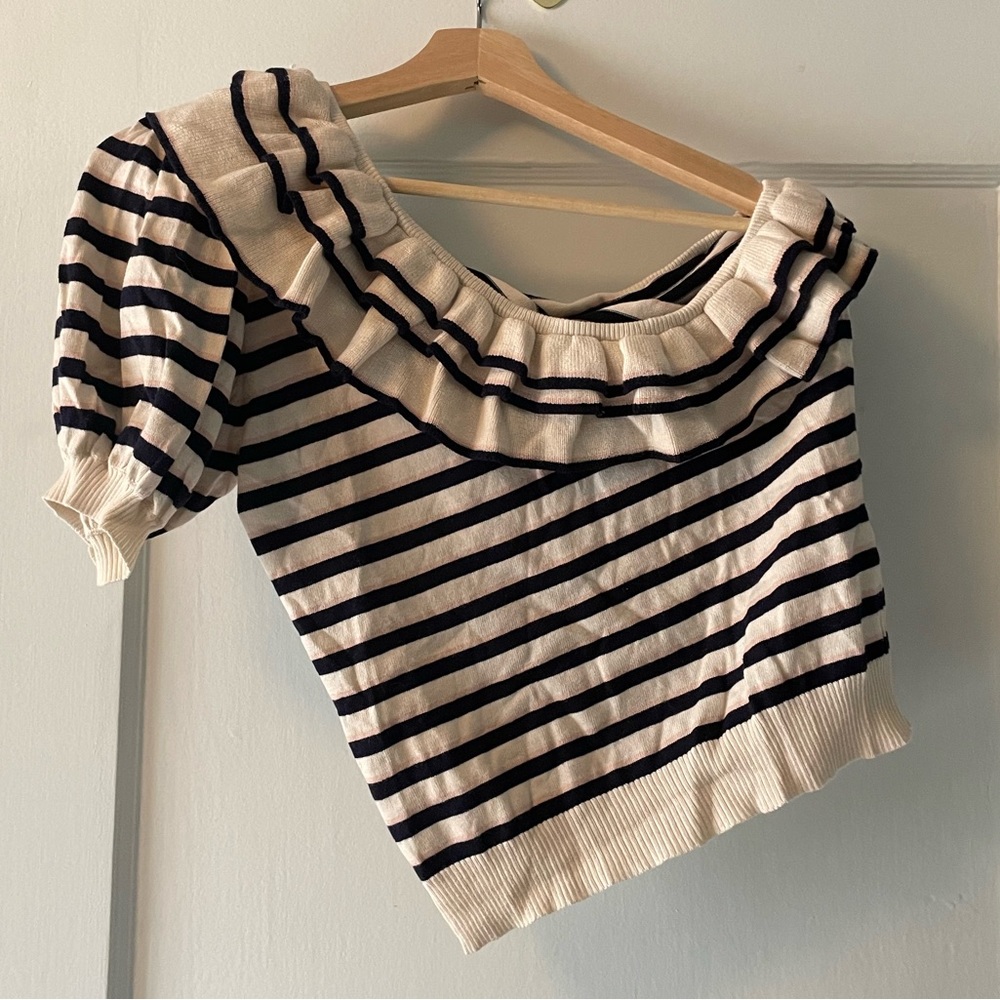 Ulla Johnson off shoulder knit blouse sz M